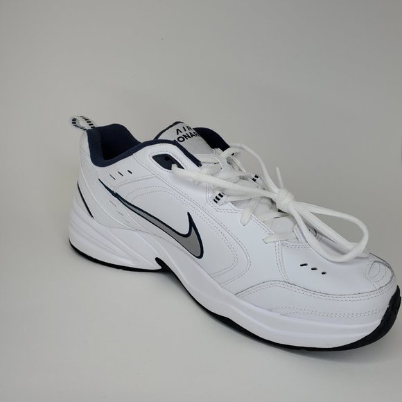 Nike Air Monarch IV Shoes White Silver Blue 415445-102 Men's 12 *LEFT SHOE ONLY* - Picture 4 of 10